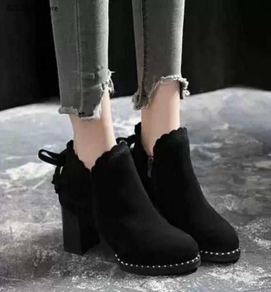 boots small women039s shoes autumn and winter 2021 wild thick with high early4985496, Black
boots small women039s shoes autumn and winter 2021 wild thick with high early4985496, Black
