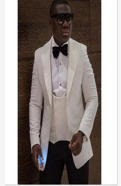 new one button ivory groom tuxedos peak lapel groomsmen man suits mens wedding suits jacketpantsvesttie 6657030170, Black;gray
new one button ivory groom tuxedos peak lapel groomsmen man suits mens wedding suits jacketpantsvesttie 6657030170, Black;gray