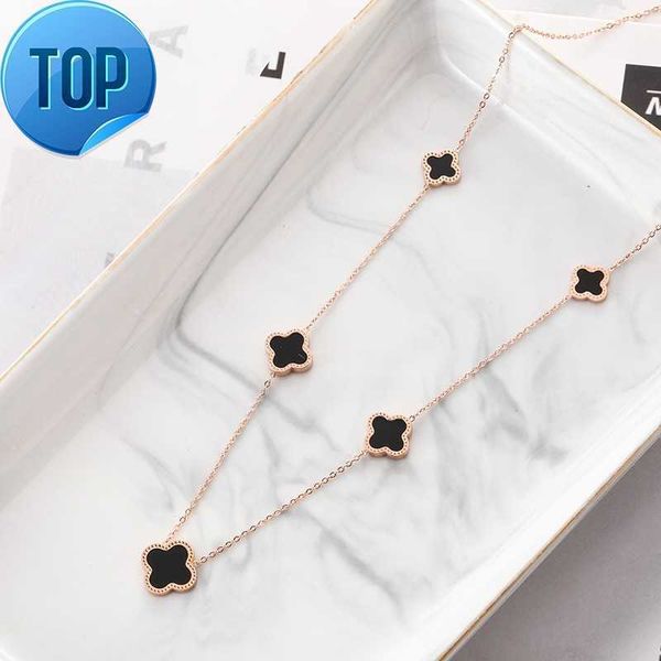 rose gold plated jewelry 4 four leaf clover necklaces stainless steel women sweater chain necklaces, Silver
rose gold plated jewelry 4 four leaf clover necklaces stainless steel women sweater chain necklaces, Silver