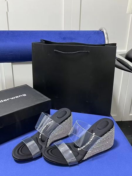 brand wang delphine sandals wedge shoes for women strappy design covered stiletto heel high heels pointed toe party original box, Black
brand wang delphine sandals wedge shoes for women strappy design covered stiletto heel high heels pointed toe party original box, Black