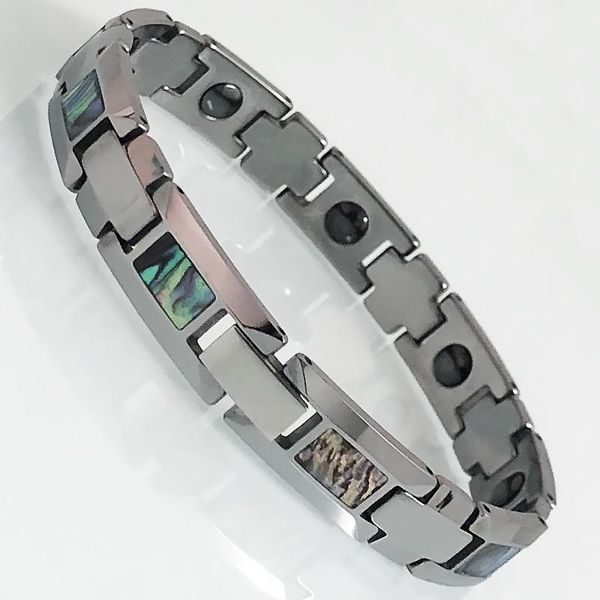bangle tungsten steel shell chain hand bracelet men health care energy hematite magnetic therapy bracelet homme mannen armband gitfs, Black
bangle tungsten steel shell chain hand bracelet men health care energy hematite magnetic therapy bracelet homme mannen armband gitfs, Black