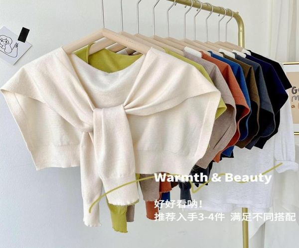 bow ties korean style fake collar shawl for women knitted cape sunscreen summer false collars shirt detachable5808492, Black;gray
bow ties korean style fake collar shawl for women knitted cape sunscreen summer false collars shirt detachable5808492, Black;gray