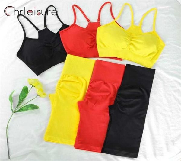 chrleisure shorts set yoga set push up seamless leggings high waist sportswear fitness workout tracksuit 2201121094322, White;red
chrleisure shorts set yoga set push up seamless leggings high waist sportswear fitness workout tracksuit 2201121094322, White;red