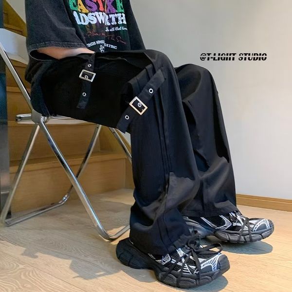 2023 new pants men's fashion function wind overalls tide everything casual pants personality youth wide leg pants, Black
2023 new pants men's fashion function wind overalls tide everything casual pants personality youth wide leg pants, Black
