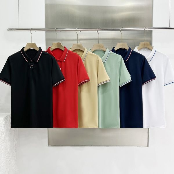 2023 designer summer new men's solid color short-sleeved polo shirt casual t-shirt loose lapel business shirt summer fashion top, White;black
2023 designer summer new men's solid color short-sleeved polo shirt casual t-shirt loose lapel business shirt summer fashion top, White;black