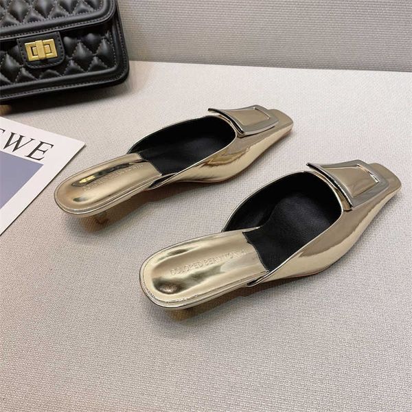 woman slippers silver comfort muller loafers 2023 summer new sandals half slipper for women outer wear mid heel elegant party dress 230511, Black
woman slippers silver comfort muller loafers 2023 summer new sandals half slipper for women outer wear mid heel elegant party dress 230511, Black