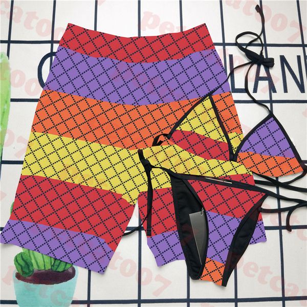 colorful splice bikini couple swimwear letter print womens bathing suits summer new mens beach shorts
colorful splice bikini couple swimwear letter print womens bathing suits summer new mens beach shorts