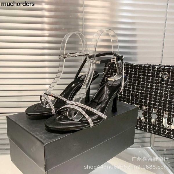 water diamond letter series king buckle high heel sandals 2023 early spring new light luxury fashion style single piece women's shoes, Black
water diamond letter series king buckle high heel sandals 2023 early spring new light luxury fashion style single piece women's shoes, Black