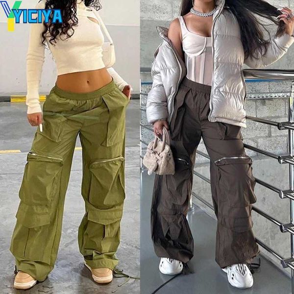 yiciya women baggy low waisted drawstring cargo pants oversize casual wide leg parachute trousers jogger sweatpants with pocket, Black;white
yiciya women baggy low waisted drawstring cargo pants oversize casual wide leg parachute trousers jogger sweatpants with pocket, Black;white