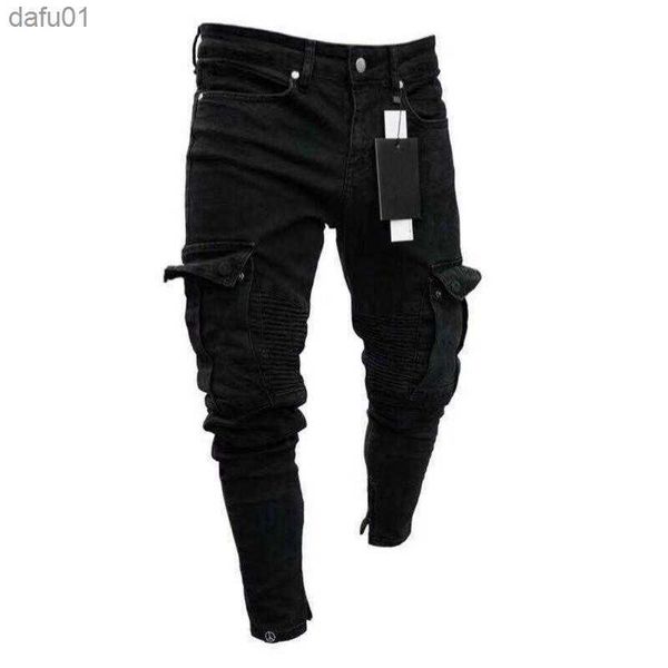 men's jeans mens designer skinny jeans black man denim jean biker destroyed frayed slim fit pocket cargo pencil pants plus size s-3xl f, Blue
men's jeans mens designer skinny jeans black man denim jean biker destroyed frayed slim fit pocket cargo pencil pants plus size s-3xl f, Blue