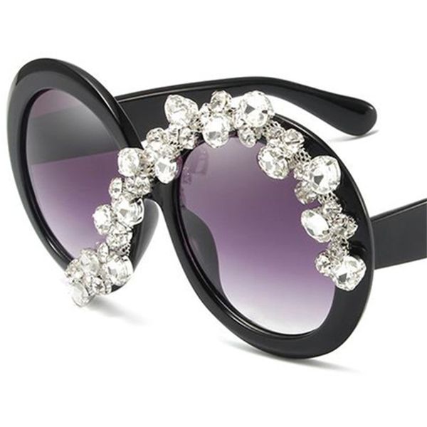 women sunglasses asymmetric diamond sun glasses anti-uv spectacles oversize frame eyeglasses round ornamental, White;black
women sunglasses asymmetric diamond sun glasses anti-uv spectacles oversize frame eyeglasses round ornamental, White;black