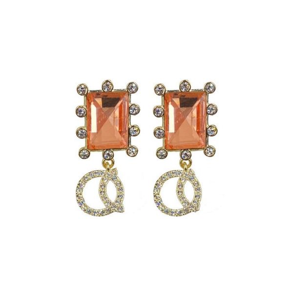 18k gold plated luxury brand designer earrings double letters stud clip chain geometric famous women diamond crystal rhinestone earring wedd, Golden;silver
18k gold plated luxury brand designer earrings double letters stud clip chain geometric famous women diamond crystal rhinestone earring wedd, Golden;silver
