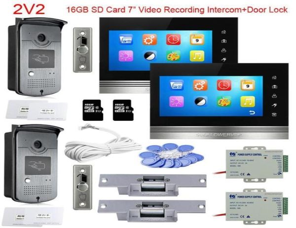 video door phones for 2 doors bell rfid 16gb sd card recording 7quot indoor monitor intercom home with electric lock13921480
video door phones for 2 doors bell rfid 16gb sd card recording 7quot indoor monitor intercom home with electric lock13921480