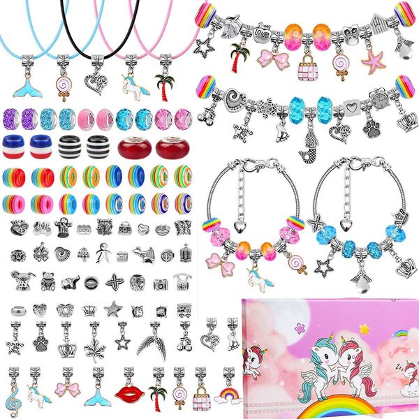 bangle unicorn color crystal large hole beads set for diy bracelet diy beads set with box for diy kid's bracelet earrings hand strings, Black
bangle unicorn color crystal large hole beads set for diy bracelet diy beads set with box for diy kid's bracelet earrings hand strings, Black