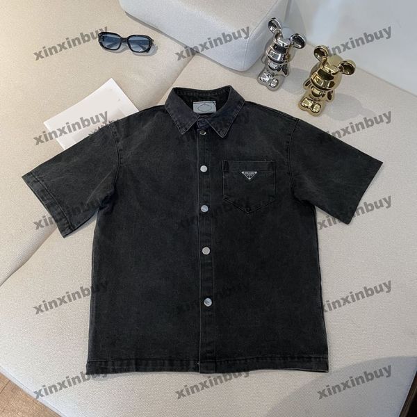 xinxinbuy men designer tee t shirt 23ss metal triangle label pocket denim tie dye short sleeve cotton women black white xs-xl, Black;brown
xinxinbuy men designer tee t shirt 23ss metal triangle label pocket denim tie dye short sleeve cotton women black white xs-xl, Black;brown