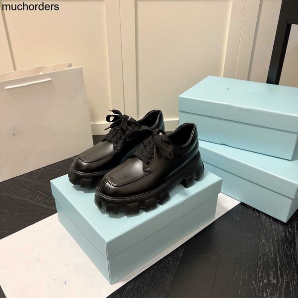 p family sponge cake bottom lace up small leather shoes lefu shoes 2023 early spring fashion big head women's shoes, Black
p family sponge cake bottom lace up small leather shoes lefu shoes 2023 early spring fashion big head women's shoes, Black