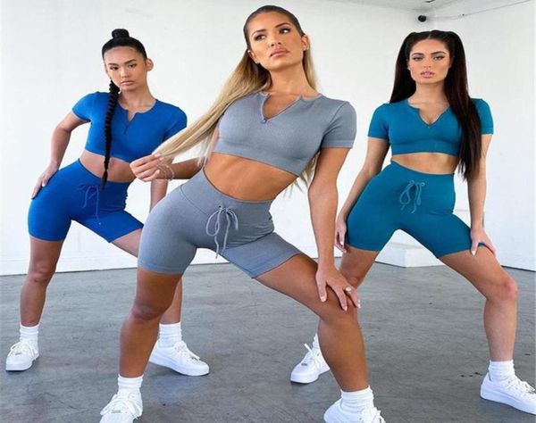 2021 two piece shortsleeved suits t shirts shorts laceup solid color yoga clothes casual gym suits running sports sportswear1613090, Black;blue
2021 two piece shortsleeved suits t shirts shorts laceup solid color yoga clothes casual gym suits running sports sportswear1613090, Black;blue