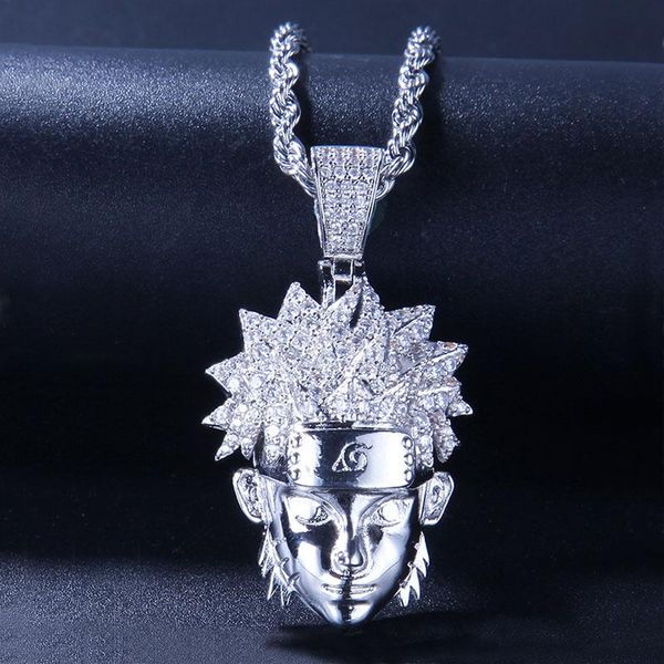 necklaces cartoon characters pendant necklace 2 colors fashion hip hop jewelry cubic zirconia mens necklace with chain, Silver
necklaces cartoon characters pendant necklace 2 colors fashion hip hop jewelry cubic zirconia mens necklace with chain, Silver