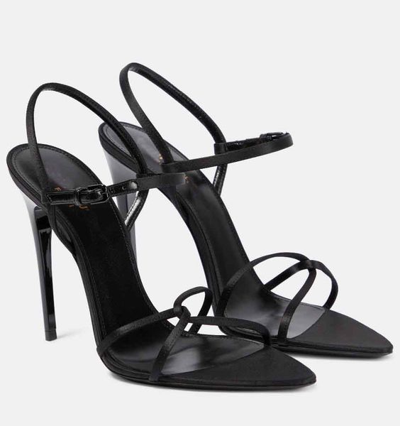 luxury designer sandals shoes silk satin pointed-toe stiletto heels womens sandals wedding party dress sandals, Black
luxury designer sandals shoes silk satin pointed-toe stiletto heels womens sandals wedding party dress sandals, Black