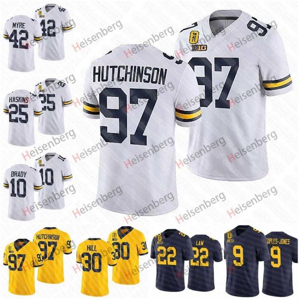 97 aidan hutchinson michigan 42 patch jersey wolverines hassan j.j. mccarthy tom brady josh ross nico collins ronnie bell daxton hill woodso, Black;red
97 aidan hutchinson michigan 42 patch jersey wolverines hassan j.j. mccarthy tom brady josh ross nico collins ronnie bell daxton hill woodso, Black;red