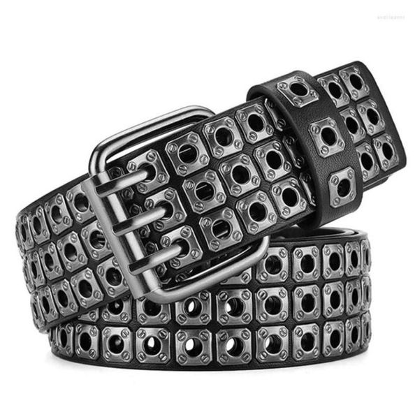 belts rock metal rivet belt men women alloy three pin buckle punk wide for jeans cowboy ceinture homme cinturones hombre3010183, Black;brown
belts rock metal rivet belt men women alloy three pin buckle punk wide for jeans cowboy ceinture homme cinturones hombre3010183, Black;brown