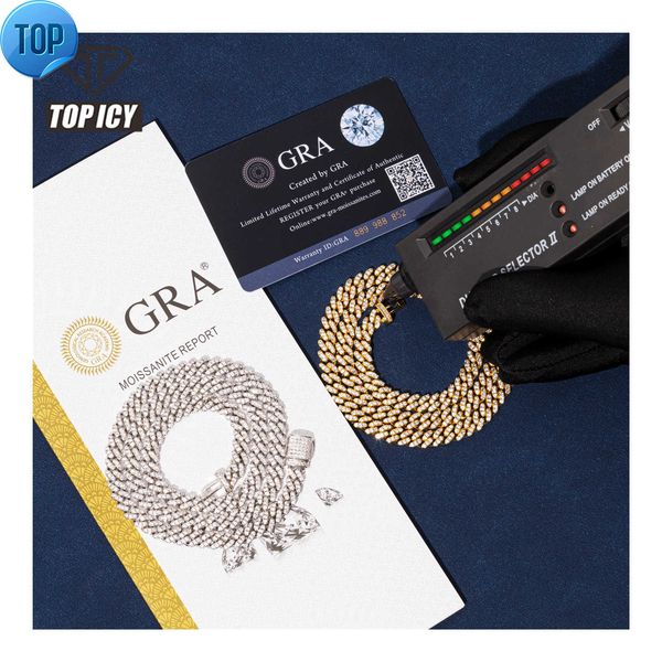 pass diamond tester vvs moissanite chain 100% 925 sterling silver 6mm moissanite cuban luxury hip hop men fashion jewelry
pass diamond tester vvs moissanite chain 100% 925 sterling silver 6mm moissanite cuban luxury hip hop men fashion jewelry