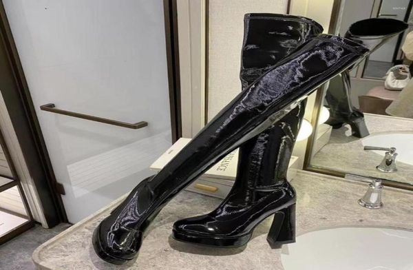 boots round toe women over the knee sock booties black beige platform shoes back zipper patent leatherflock thick high heels1376286
boots round toe women over the knee sock booties black beige platform shoes back zipper patent leatherflock thick high heels1376286