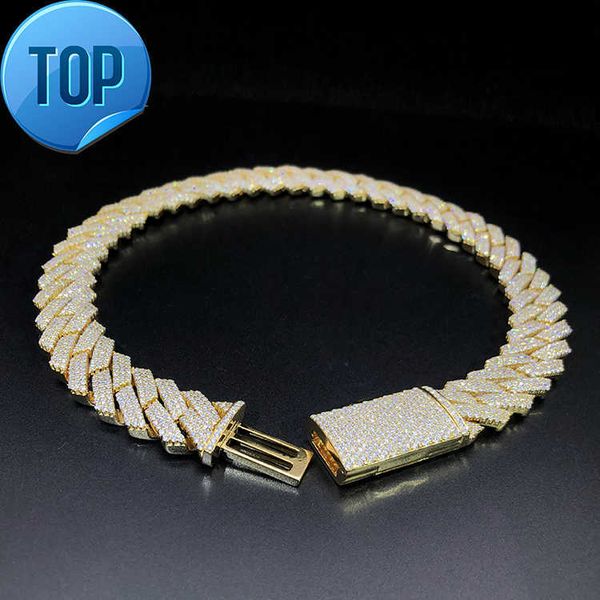 factory custom men hip hop iced out 18inch solid s925 10k 14k 18k gold yellow 10mm moissanite diamond cuban chain link necklace, Silver
factory custom men hip hop iced out 18inch solid s925 10k 14k 18k gold yellow 10mm moissanite diamond cuban chain link necklace, Silver