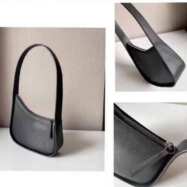 the row half moon bag smooth leather women designer flat shoulder strap curved zipper clutch tote suded lining underarm purse n3lu
the row half moon bag smooth leather women designer flat shoulder strap curved zipper clutch tote suded lining underarm purse n3lu