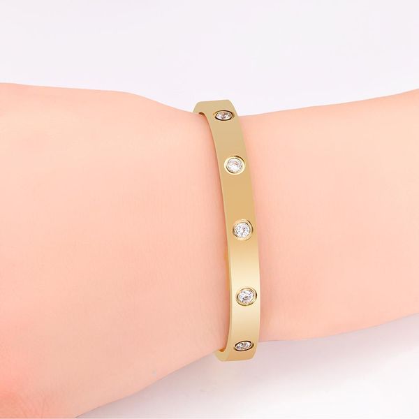 bangle high edition10 cz stones cuff bracelets bangles women men femme bijoux pulseira with tools 316l titanium steel jewelry, Black
bangle high edition10 cz stones cuff bracelets bangles women men femme bijoux pulseira with tools 316l titanium steel jewelry, Black