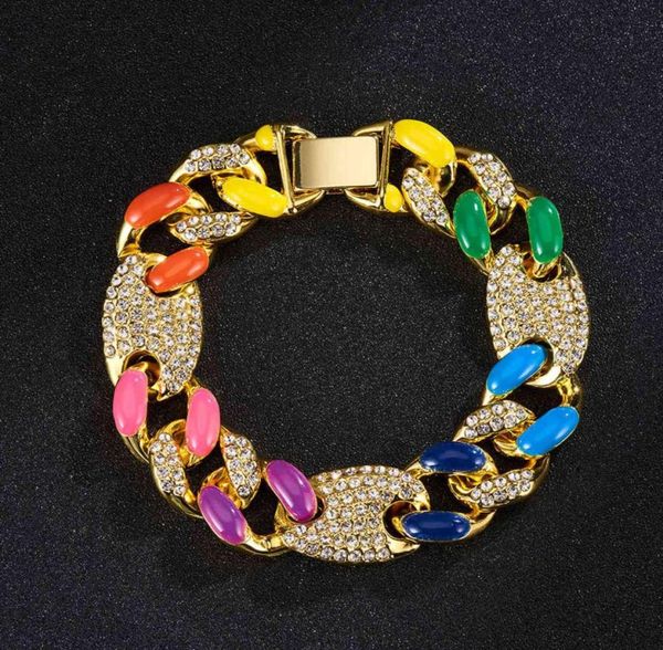 kunjoe 2021 new selling hip hop colorful rhinestone bracelet for menwomen punk cuban chain pig nose shape jewelry6909425, Black
kunjoe 2021 new selling hip hop colorful rhinestone bracelet for menwomen punk cuban chain pig nose shape jewelry6909425, Black