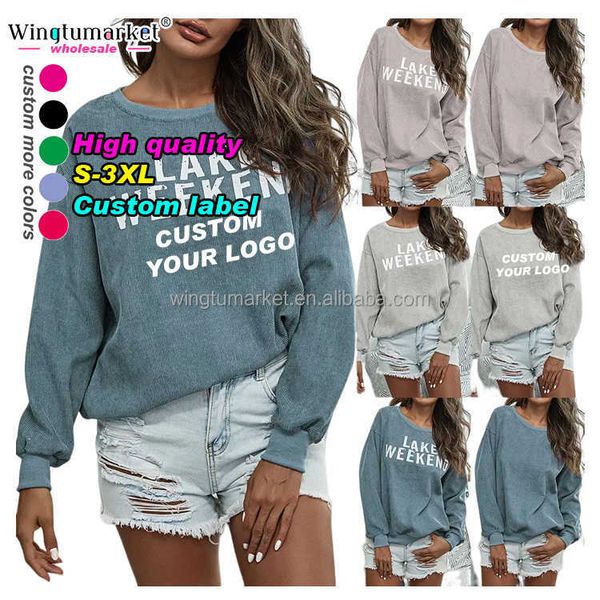custom plus size sweatshirt women long sleeve crew neck pullover ribbed, Black
custom plus size sweatshirt women long sleeve crew neck pullover ribbed, Black
