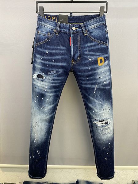 ds,q2 new men's black jeans jogging retro high waist rhinestones skinny design hole drilling stretch small feet washed denim pants, Blue
ds,q2 new men's black jeans jogging retro high waist rhinestones skinny design hole drilling stretch small feet washed denim pants, Blue