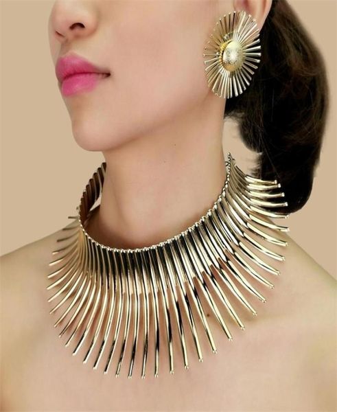 wedding jewelry sets manilai african for women gold color indian statement necklaces set with earrings metal torques punk choker 28261061, Slivery;golden
wedding jewelry sets manilai african for women gold color indian statement necklaces set with earrings metal torques punk choker 28261061, Slivery;golden