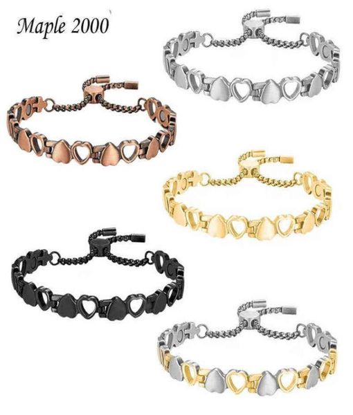 heart shaped steel bracelet for women hollow love magnet adjustable size fashion jewelry gifts for lovers7538762, Black
heart shaped steel bracelet for women hollow love magnet adjustable size fashion jewelry gifts for lovers7538762, Black