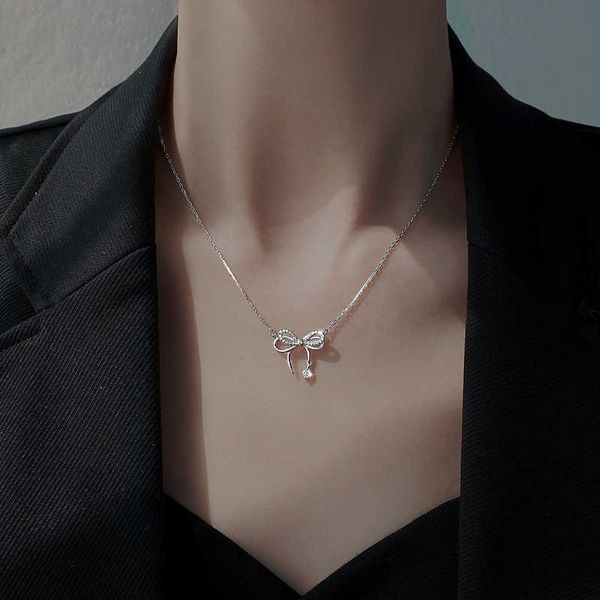 pendant necklaces silver rhinestone bow women light luxurious kravik simple and fashionable charm necklace suitable for wedding gifts g22052
pendant necklaces silver rhinestone bow women light luxurious kravik simple and fashionable charm necklace suitable for wedding gifts g22052