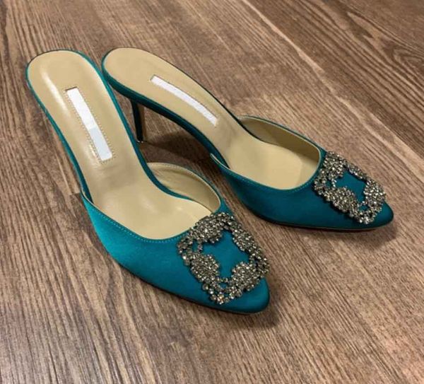 summer slipper heel women sandal slide satin hangisi heels 70mm with jewel buckle mules wedding casual pumps luxury brand lady shoes factory, Black
summer slipper heel women sandal slide satin hangisi heels 70mm with jewel buckle mules wedding casual pumps luxury brand lady shoes factory, Black