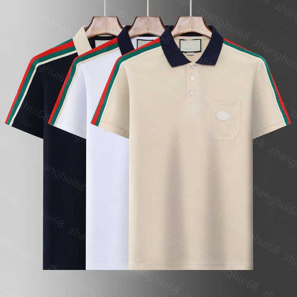 23ss casual tshirt designer t shirt summer men clothes brand lapel color matching ribbon splicing logo embroidery pocket short sleeve polo s, White;black
23ss casual tshirt designer t shirt summer men clothes brand lapel color matching ribbon splicing logo embroidery pocket short sleeve polo s, White;black