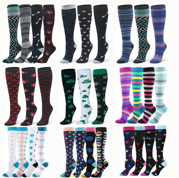 compression socks fashion pattern women men knee high socks support circulation nurse pregnancy sports travel stockings, Black
compression socks fashion pattern women men knee high socks support circulation nurse pregnancy sports travel stockings, Black