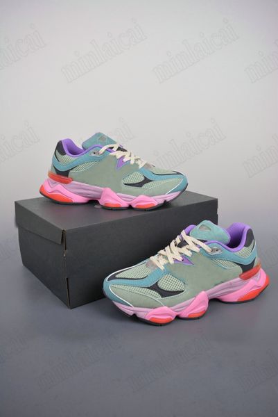 

joe freshgoods x new 9060 multicolor sports shoes baby shower blue n9060 inside voices penny cookie pink trainer mesh suede leather sneaker, Black