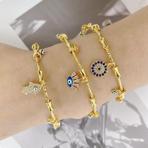 bangle 5pcs fashion turkish eye jewelry exquisite hamsa pendant blue eye cz zircon charm bracelets bangles, Black
bangle 5pcs fashion turkish eye jewelry exquisite hamsa pendant blue eye cz zircon charm bracelets bangles, Black