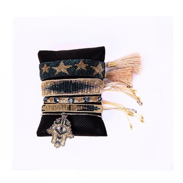 bangle bluestar evil eye bracelet miyuki turkish eye bracelet women jewelry mexico pulseras star fatima hamsa handmade woven armband, Black
bangle bluestar evil eye bracelet miyuki turkish eye bracelet women jewelry mexico pulseras star fatima hamsa handmade woven armband, Black