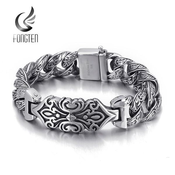 bangle fongten vintage cross bracelet for men cuban chain stainless steel punk viking heavy male bangle bracelets fashion jewelry, Black
bangle fongten vintage cross bracelet for men cuban chain stainless steel punk viking heavy male bangle bracelets fashion jewelry, Black