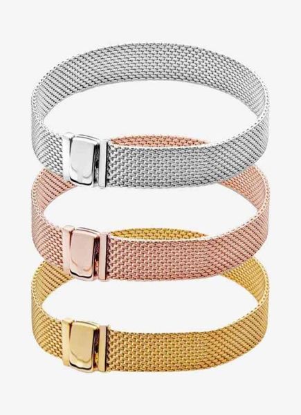 authentic s925 sterling silver reflexions woven square strap bracelet suitable for women diy jewelry original charm8245148, Golden;silver
authentic s925 sterling silver reflexions woven square strap bracelet suitable for women diy jewelry original charm8245148, Golden;silver