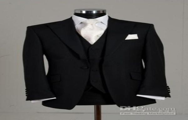 new custom made one button black groom tuxedos peak lapel man groomsmen men wedding suits bridegroom jacketpantstievest 4229836, Black;gray
new custom made one button black groom tuxedos peak lapel man groomsmen men wedding suits bridegroom jacketpantstievest 4229836, Black;gray