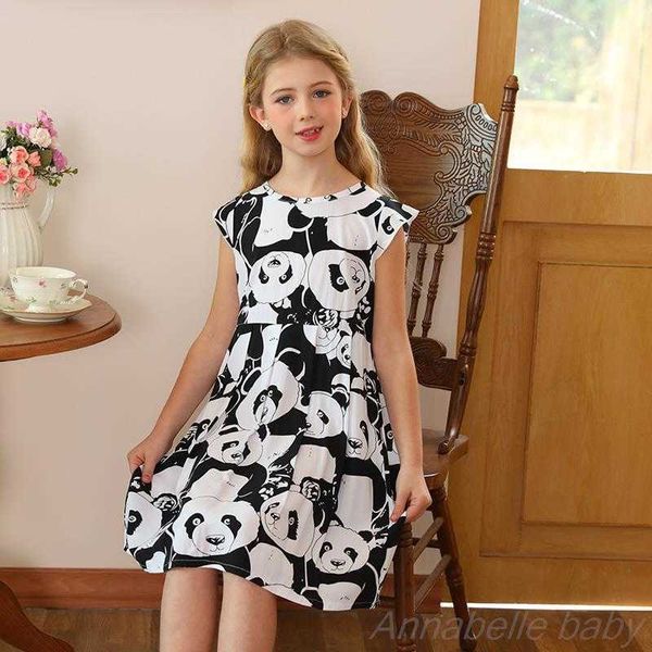 girl's dresses 2023 new cotton fly sleeves panda cartoon toddler girls' dress thin black and white know summer clothing length g22, Red;yellow
girl's dresses 2023 new cotton fly sleeves panda cartoon toddler girls' dress thin black and white know summer clothing length g22, Red;yellow