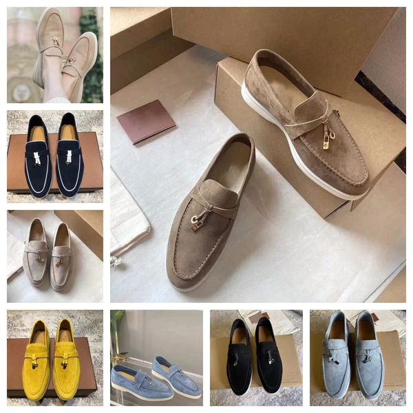 designer lp piana shoes summer charms embellished walk suede loafers navy genuine leather casual slip on flats women luxury flat dress shoe, Black
designer lp piana shoes summer charms embellished walk suede loafers navy genuine leather casual slip on flats women luxury flat dress shoe, Black
