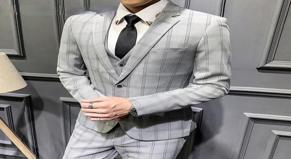 threepiece jackets vest pants groom wedding dress plaid formal suits set mens fashion8735638, Black
threepiece jackets vest pants groom wedding dress plaid formal suits set mens fashion8735638, Black