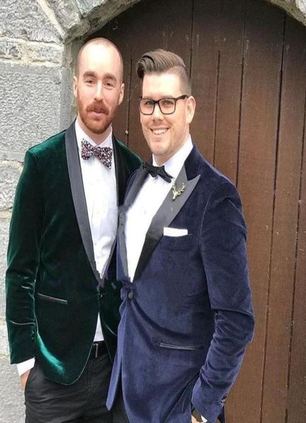 new dark bluegreen velvet wedding groom tuxedos shawl lapel groomsmen mens dinner blazer suits jacketpantstie 327417740, Black;gray
new dark bluegreen velvet wedding groom tuxedos shawl lapel groomsmen mens dinner blazer suits jacketpantstie 327417740, Black;gray
