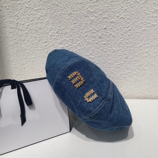 vintage stereoscopic miu letters beret female designer designer beanie hat fashionable sunscreen beach octagonal hat, Blue;gray
vintage stereoscopic miu letters beret female designer designer beanie hat fashionable sunscreen beach octagonal hat, Blue;gray